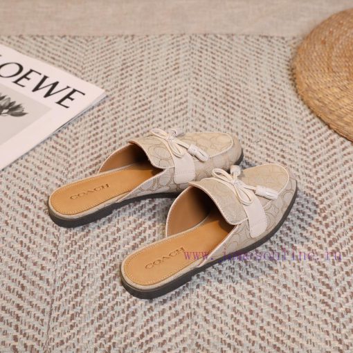 Off white 35-40COACH/Coach Willow Nail Slippers,Lazy shoes are easy to put on and take off, 01i9p3pf - Image 8