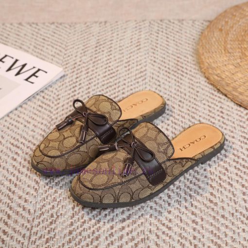 Brown 35-40COACH/Coach Willow Nail Slippers,Lazy shoes are easy to put on and take off, withokcodk17