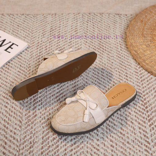 Off white 35-40COACH/Coach Willow Nail Slippers,Lazy shoes are easy to put on and take off, 01i9p3pf - Image 11