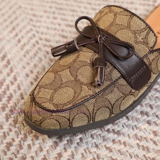 Brown 35-40COACH/Coach Willow Nail Slippers,Lazy shoes are easy to put on and take off, withokcodk17 - Image 10