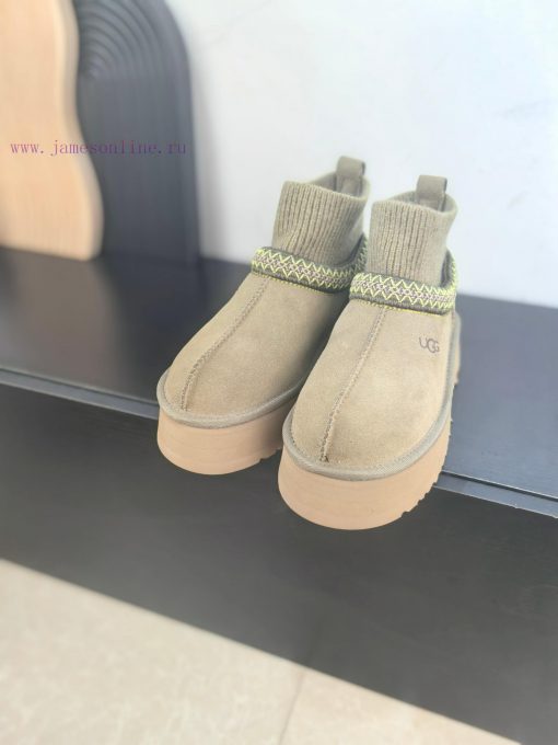 Top UGG ² ⁰² ⁴ New snow boots with ethnic style and sock covers, with wool lining in the socweyqw423 - Image 2