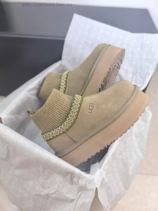 Top UGG ² ⁰² ⁴ New snow boots with ethnic style and sock covers, with wool lining in the socweyqw423 - Image 5
