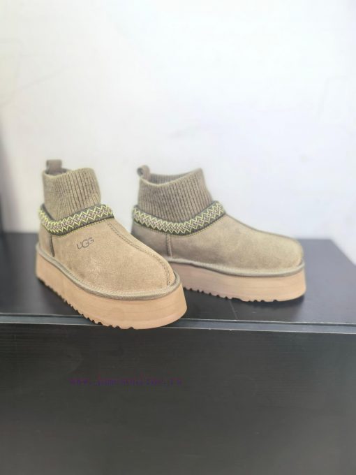 Top UGG ² ⁰² ⁴ New snow boots with ethnic style and sock covers, with wool lining in the socweyqw423 - Image 7