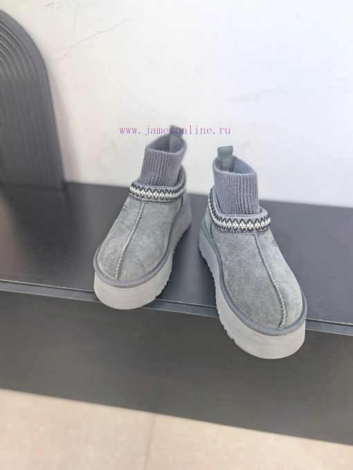 Top UGG ² ⁰² ⁴ New snow boots with ethnic style and sock covers, with wool lining in the socf3jawbp9 - Image 3