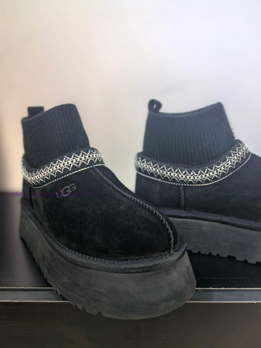 Top UGG ² ⁰² ⁴ New snow boots with ethnic style and sock covers, with wool lining in the soctykm783b - Image 6