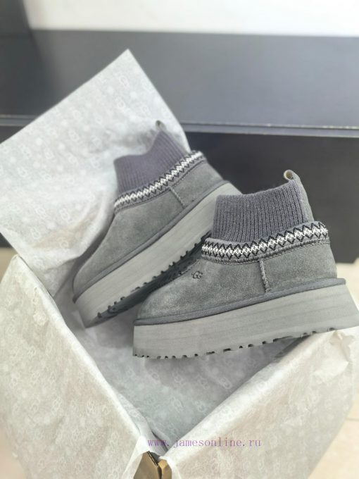 Top UGG ² ⁰² ⁴ New snow boots with ethnic style and sock covers, with wool lining in the socf3jawbp9 - Image 9