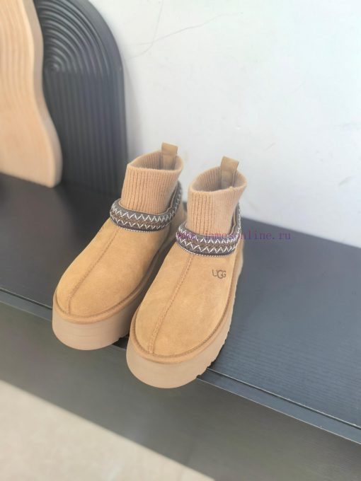 Top UGG ² ⁰² ⁴ New snow boots with ethnic style and sock covers, with wool lining in the socfr2y95ss - Image 3