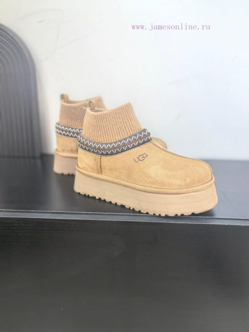 Top UGG ² ⁰² ⁴ New snow boots with ethnic style and sock covers, with wool lining in the socfr2y95ss - Image 4