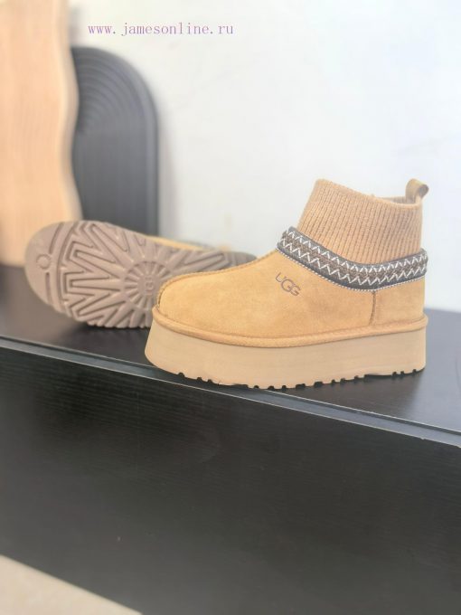 Top UGG ² ⁰² ⁴ New snow boots with ethnic style and sock covers, with wool lining in the socfr2y95ss - Image 6