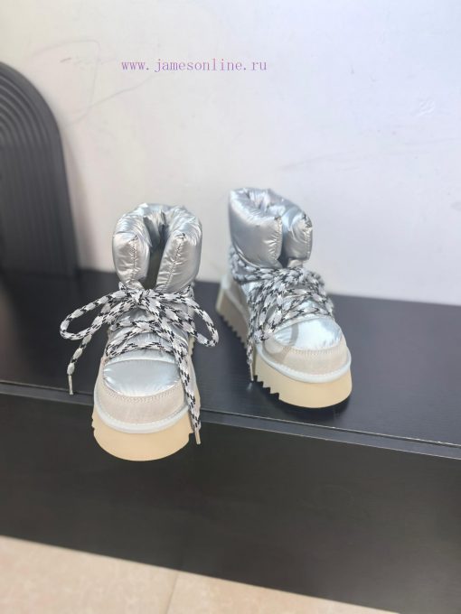 Top UGG ² ⁰² ⁴ fur integrated lace up down snow bootsA small stove in winter cannot even witg2ah50r3 - Image 3