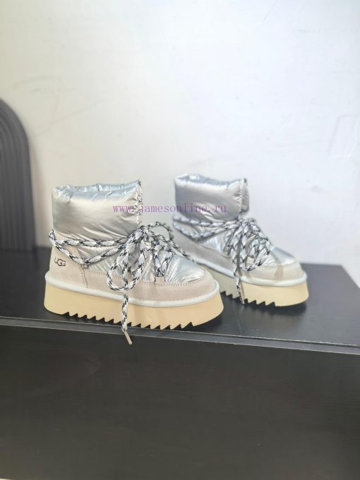 Top UGG ² ⁰² ⁴ fur integrated lace up down snow bootsA small stove in winter cannot even witg2ah50r3 - Image 4