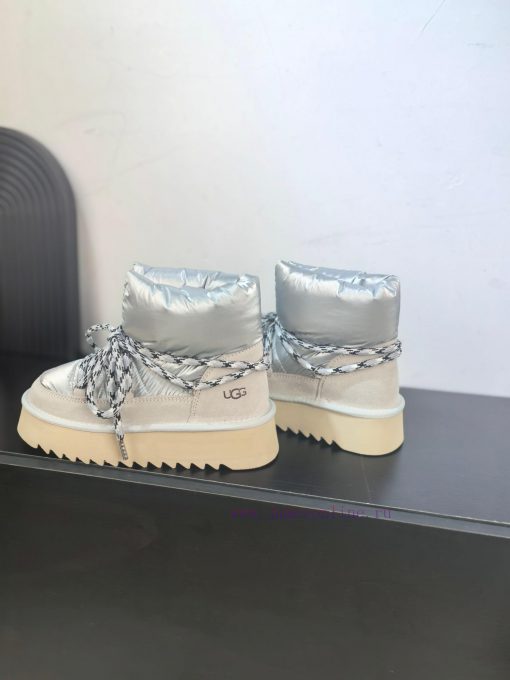 Top UGG ² ⁰² ⁴ fur integrated lace up down snow bootsA small stove in winter cannot even witg2ah50r3 - Image 5