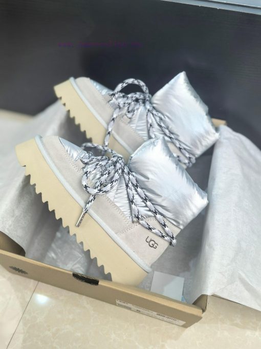 Top UGG ² ⁰² ⁴ fur integrated lace up down snow bootsA small stove in winter cannot even witg2ah50r3 - Image 6