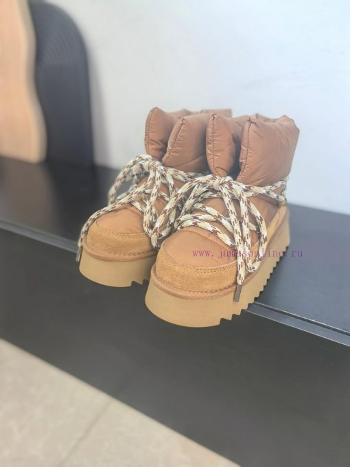 Top UGG ² ⁰² ⁴ fur integrated lace up down snow bootsA small stove in winter cannot even witfsnclqxq
