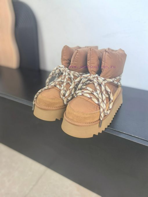 Top UGG ² ⁰² ⁴ fur integrated lace up down snow bootsA small stove in winter cannot even witfsnclqxq - Image 2