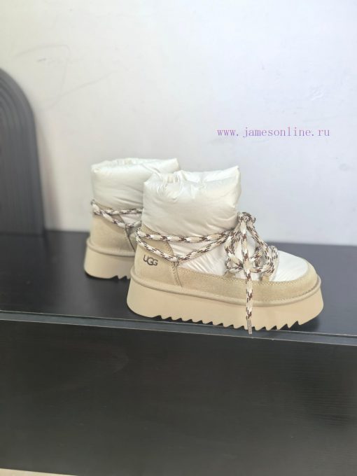 Top UGG ² ⁰² ⁴ fur integrated lace up down snow bootsA small stove in winter cannot even witc3jcxypr - Image 4