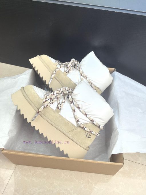 Top UGG ² ⁰² ⁴ fur integrated lace up down snow bootsA small stove in winter cannot even witc3jcxypr - Image 5
