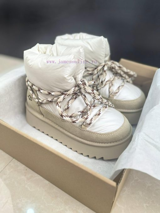 Top UGG ² ⁰² ⁴ fur integrated lace up down snow bootsA small stove in winter cannot even witc3jcxypr - Image 6