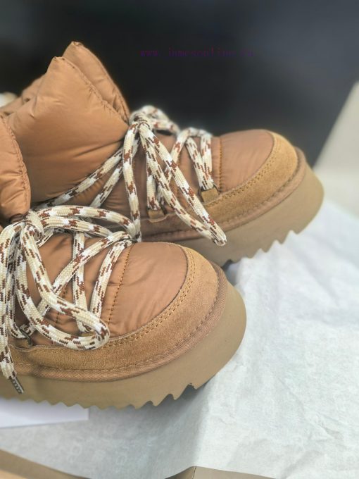 Top UGG ² ⁰² ⁴ fur integrated lace up down snow bootsA small stove in winter cannot even witfsnclqxq - Image 9