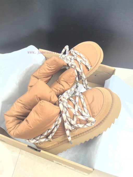 Top UGG ² ⁰² ⁴ fur integrated lace up down snow bootsA small stove in winter cannot even witfsnclqxq - Image 10