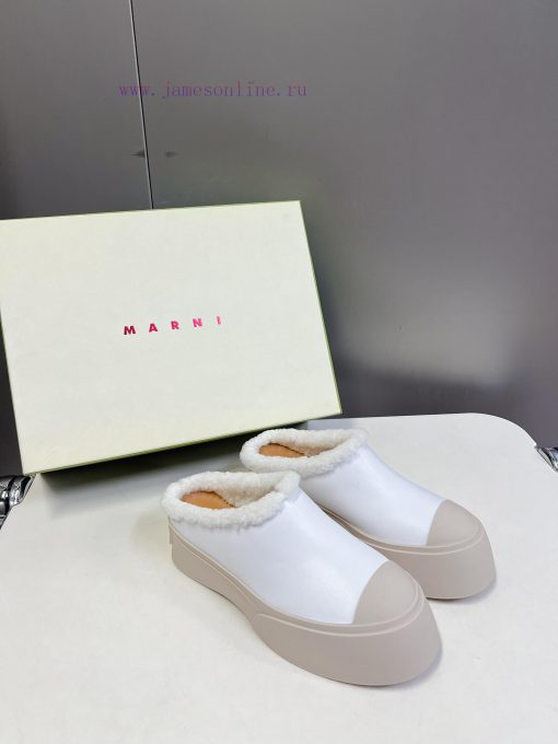 MARNI Classic Thick Bottom Big Head Mary Jane Wool Inner Doll Shoes - Big Head, Super Cute, ro40768k - Image 3