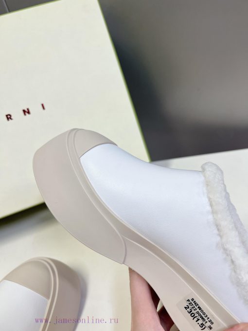 MARNI Classic Thick Bottom Big Head Mary Jane Wool Inner Doll Shoes - Big Head, Super Cute, ro40768k - Image 9