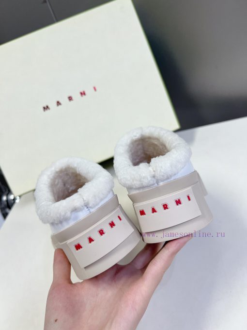 MARNI Classic Thick Bottom Big Head Mary Jane Wool Inner Doll Shoes - Big Head, Super Cute, ro40768k - Image 10