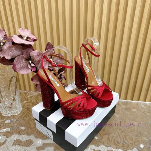 2024 Spring/Summer New AQUAZURA Zp Original Mold New Waterproof Platform High Heel Sandals——za56t0su - Image 4