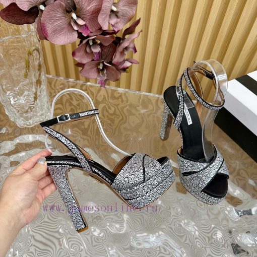 2024 Spring/Summer New AQUAZURA Zp Original Mold New Waterproof Platform High Heel Sandals——c214hthv - Image 7