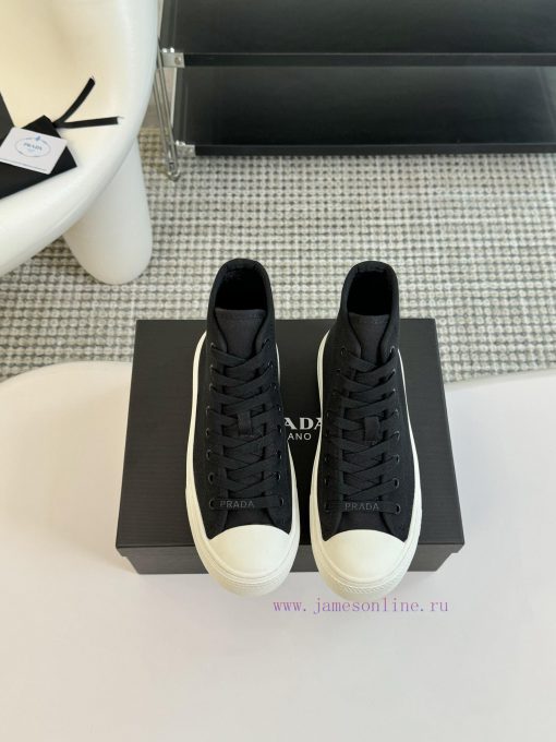 Prada 24/Prada Spring/Summer Latest Triangle Logo Casual SneakersThe original purchase, deveybmb3lyp