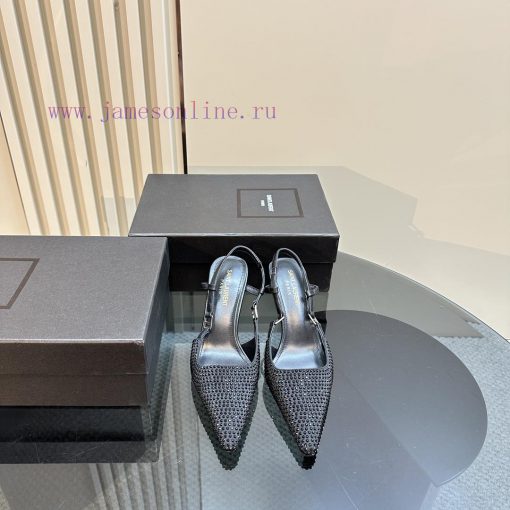 YSL Saint Laurent - SS2024 New Autumn Collection Diamond High Heel Sandals2024 series high-hnrhhggo1 - Image 3