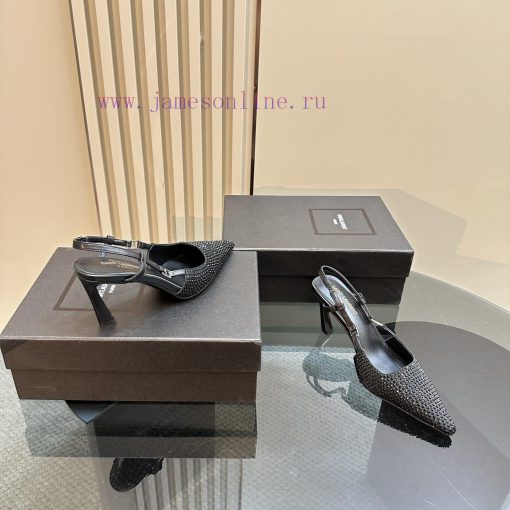 YSL Saint Laurent - SS2024 New Autumn Collection Diamond High Heel Sandals2024 series high-hnrhhggo1 - Image 7