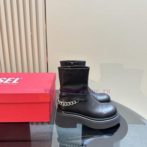 Top Short and Long 550Diesel round toe side zipper long and short bootsSuper slimming on thegdm9ouhu - Image 3