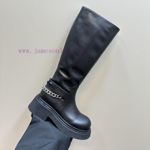 Top Short and Long 550Diesel round toe side zipper long and short bootsSuper slimming on thexzj82s3l - Image 7