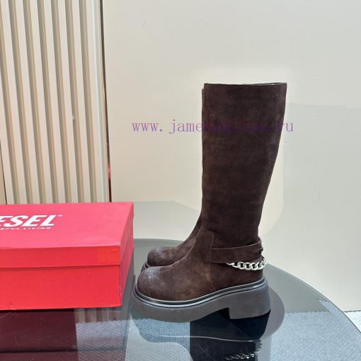 Top Short and Long 550Diesel round toe side zipper long and short bootsSuper slimming on the90tdyd84