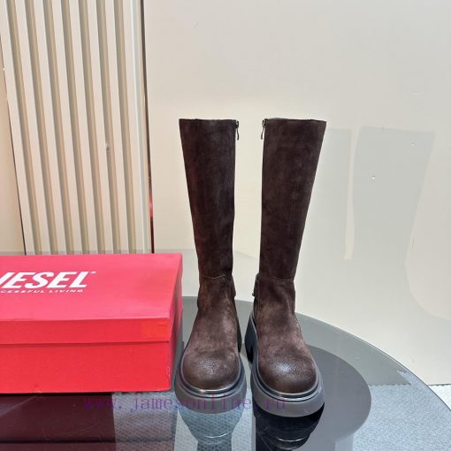 Top Short and Long 550Diesel round toe side zipper long and short bootsSuper slimming on the90tdyd84 - Image 3
