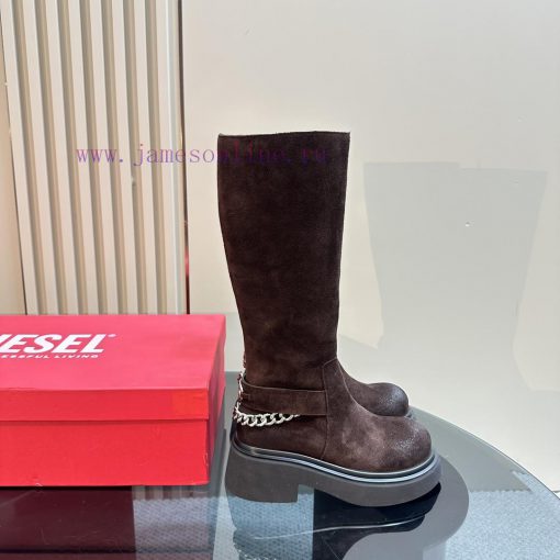 Top Short and Long 550Diesel round toe side zipper long and short bootsSuper slimming on the90tdyd84 - Image 4