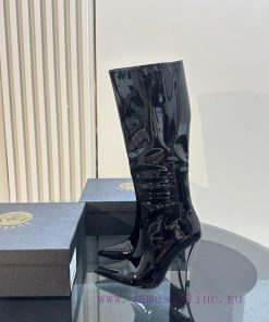 Versace 2024 Spring/Summer New Long BootsThe Milan runway features a minimalist and sleek deajoaf9jq