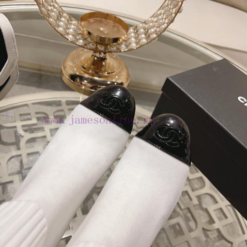 Chanel 24Ss Autumn/Winter Chanel Coarse Heel Socks BootsThe sock tube is made of knitted ela396tloyc - Image 9