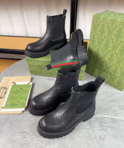 Gucci2024 New Edition, Double GG Groove Thick Bottom Lefu Sponge Cake Shoes Original Editionlp2lsuno