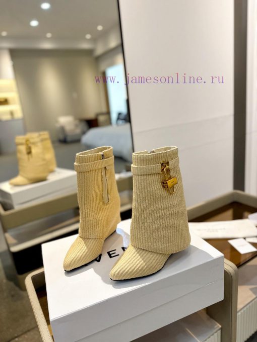 Price "Authentic customizationGIVENCHY0/𝐒𝐒𝐧𝐞𝐰 New high-heeled short boots, the latest in theqsl49kvz - Image 4