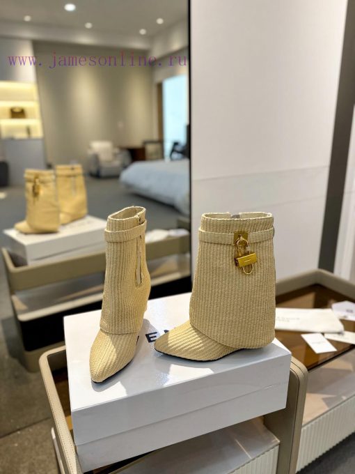 Price "Authentic customizationGIVENCHY0/𝐒𝐒𝐧𝐞𝐰 New high-heeled short boots, the latest in theqsl49kvz - Image 5