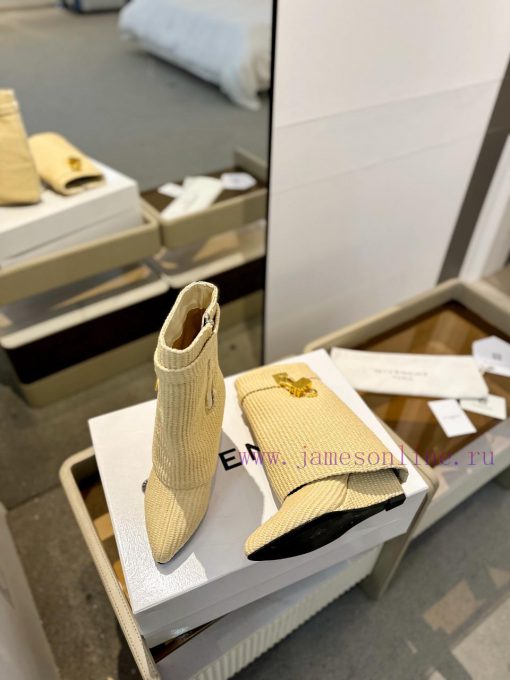 Price "Authentic customizationGIVENCHY0/𝐒𝐒𝐧𝐞𝐰 New high-heeled short boots, the latest in theqsl49kvz - Image 6