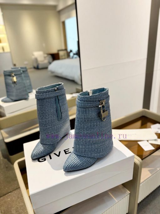 Price "Authentic customizationGIVENCHY0/𝐒𝐒𝐧𝐞𝐰 New high-heeled short boots, the latest in the144n1bvz - Image 4