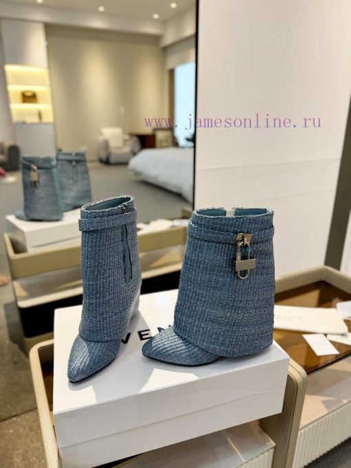 Price "Authentic customizationGIVENCHY0/𝐒𝐒𝐧𝐞𝐰 New high-heeled short boots, the latest in the144n1bvz - Image 5
