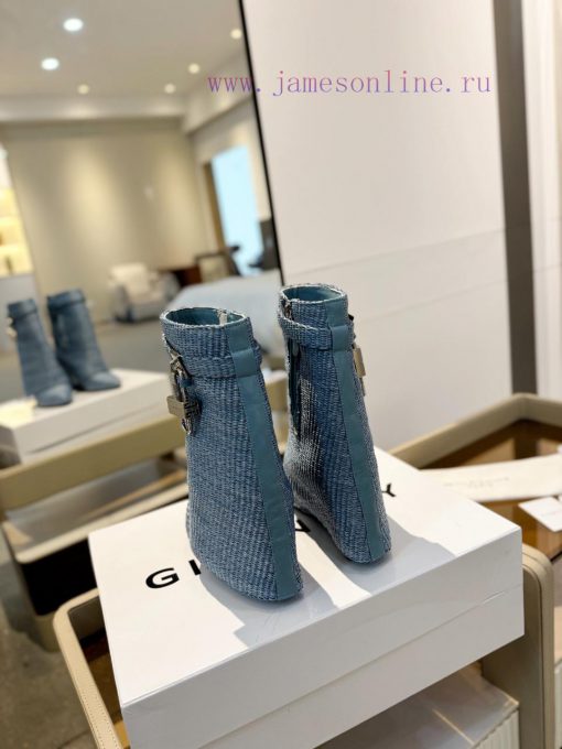 Price "Authentic customizationGIVENCHY0/𝐒𝐒𝐧𝐞𝐰 New high-heeled short boots, the latest in the144n1bvz - Image 8
