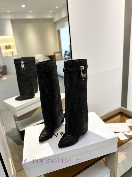 Price "Authentic customizationGIVENCHY0/𝐒𝐒𝐧𝐞𝐰 New high-heeled boots, the latest in the markeso0ld2hm - Image 4