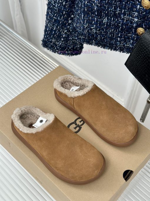 UGG Oil Chicken 24ss Autumn and Winter New Wool Baotou TowHalf dragged snow bootsSimple and 0wlrr81u - Image 4