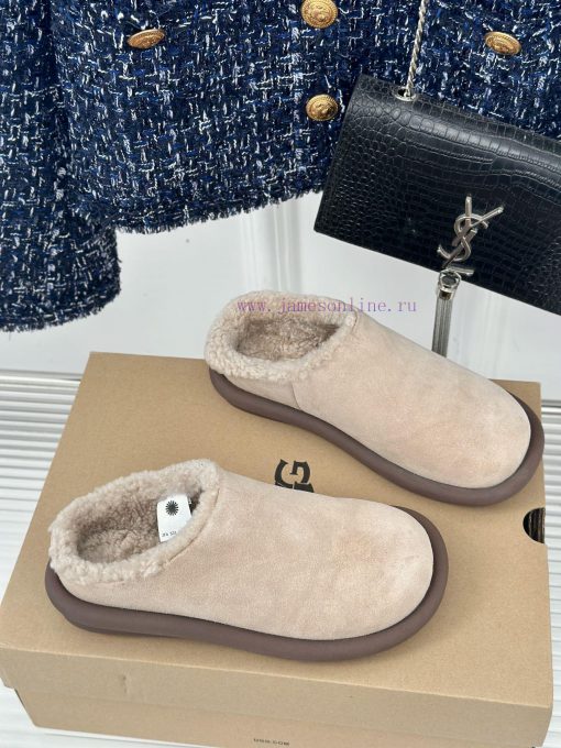 UGG Oil Chicken 24ss Autumn and Winter New Wool Baotou TowHalf dragged snow bootsSimple and cib86bnc - Image 4