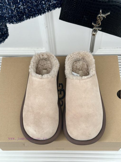 UGG Oil Chicken 24ss Autumn and Winter New Wool Baotou TowHalf dragged snow bootsSimple and cib86bnc - Image 5